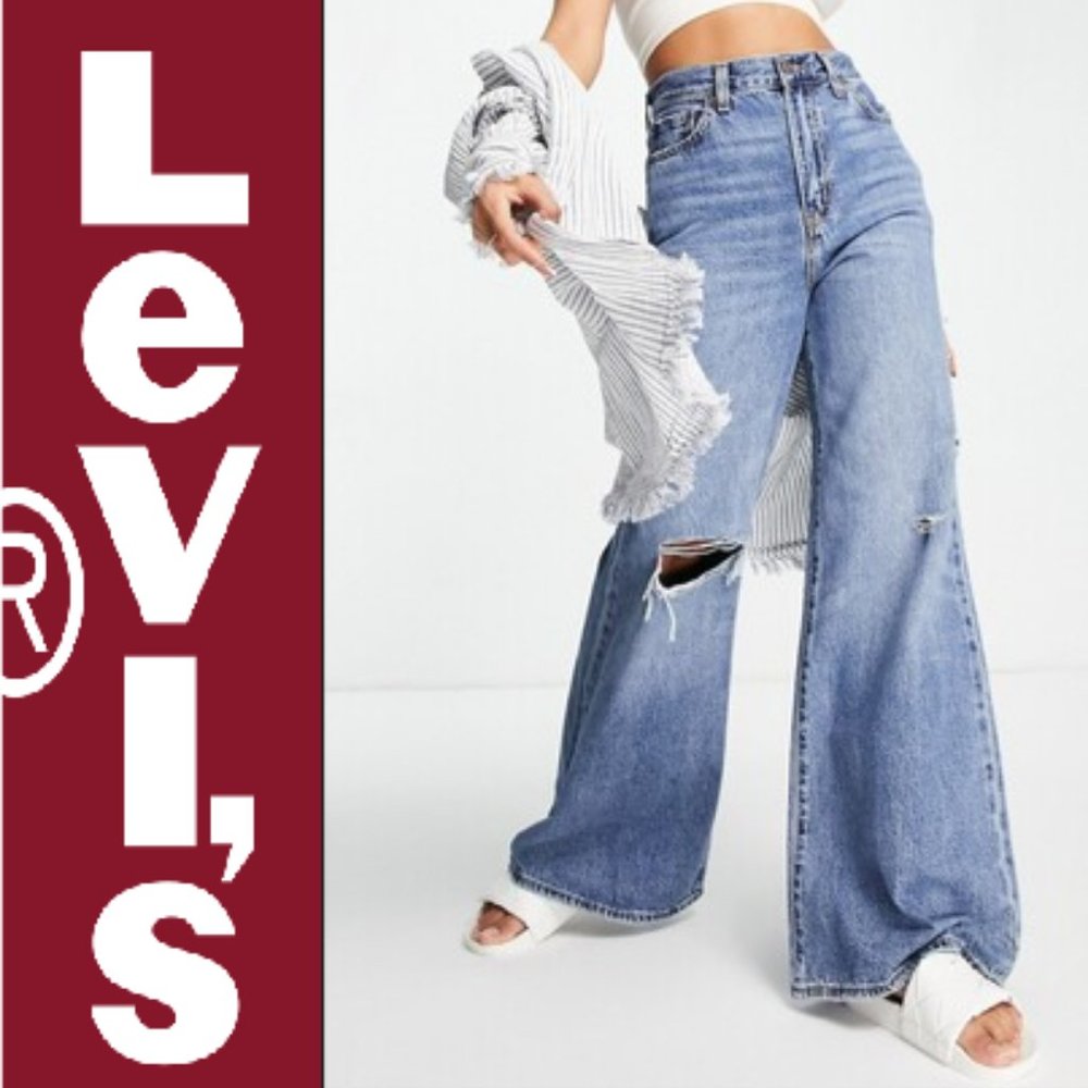 Levi's Distressed High Loose Flare Women's Jeans 28 x 32